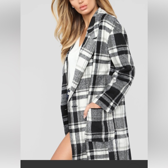 Plaid trench coat - Picture 2 of 10